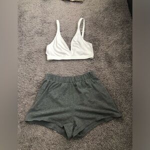 Sleep Cotton short and bralette set